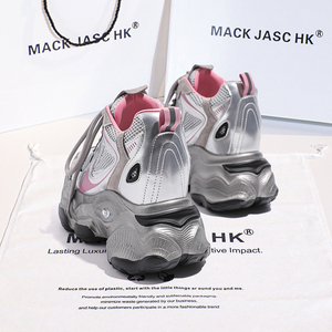香港MACKJASCHK厚底透气老爹鞋2024春夏季新款内增高12CM运动鞋女