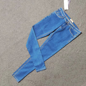 805夏季新品女装时尚水洗薄款蓝紧身牛仔裤WG04RB