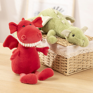 微笑大牙恐龙公仔毛绒玩具安抚玩偶抱睡可爱玩偶抓机娃娃睡觉抱