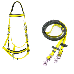 耐力赛水勒缰马笼头马缰绳PVC包胶织带防水材质马术用品马匹装备