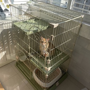 猫笼子家用室内超大自由空间带厕所猫屋猫舍猫咪用品小型两层别墅