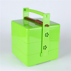 手提年饭盒日式便当盒三层寿司盒套餐盒饭盒餐盒野餐盒附筷子