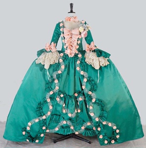 18世纪欧洲复古法式罗布裙 肖像画蓬帕夫人  万圣节cosplay