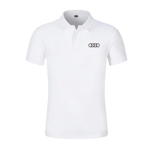 新款奥迪汽车4s店白色T恤工作服展厅销售顾问服务工装短袖POLO衫