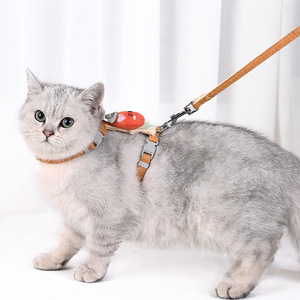 猫咪牵引绳防挣脱外出专用遛兔子猫绳家用宠物背带可调节网红绳子
