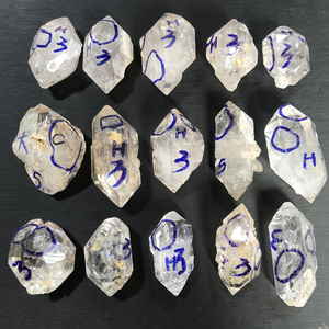 天然白水晶赫尔基蒙闪灵钻双尖摆件流沙水胆矿物晶体水晶矿石饰品