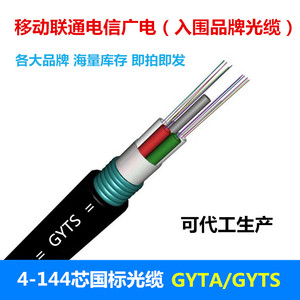 室外铠装光缆层绞式单模国标足米GYTS/A 4芯8芯12芯24芯48芯96芯