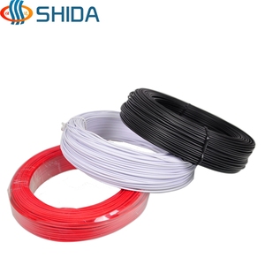 1.0塑料PVC包胶扎线镀锌铁丝包塑光缆通信绑扎带环保圆形铁芯扎丝