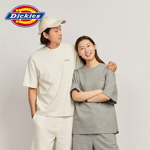 Dickies春夏工装华夫格面料重磅感短袖T恤男女