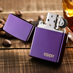 美国原装正品 ZIPPO防风打火机 24747ZL 紫色深渊 紫冰标志 正版