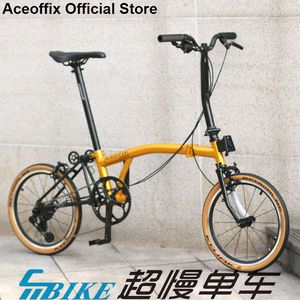 aceoffix 小布 麦浪金 16寸折叠车 外三 外五速 349 pline cline