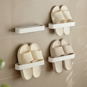 日式浴室新款拖鞋架壁挂式上墙鞋子收纳神器卫生间免打孔不掉落
