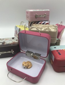 现货 MIKOO 小铁盒 小提包 旅行箱 零钱盒 收纳盒 Zakka 装饰摆件