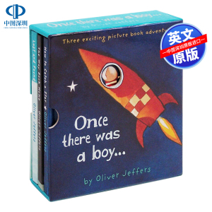 英文原版 Oliver Jeffers 摘星星的孩子系列 智慧小孩3本套装 英文原版绘本 Once There Was a Boy 怎样摘星星 奥利弗杰夫斯