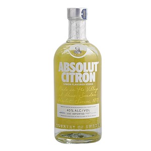 瑞典绝对伏特加柠檬味ABSOLUT CITRON  基酒进口烈酒洋酒原装