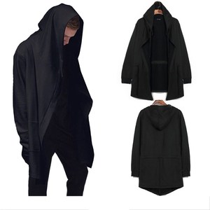 men hoodies cardigan欧美高街刺客信条斗篷衣披风外套卫衣男开衫