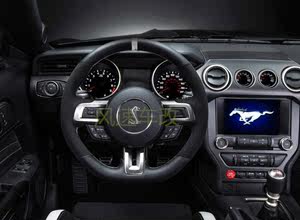 福特野马Mustang方向盘升级原厂GT350 Shelby方向盘定制翻毛皮