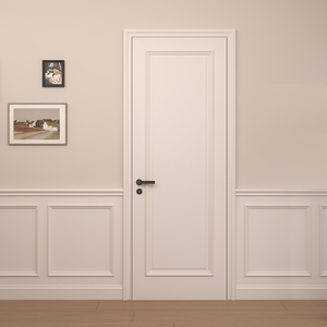 法式木门实木复合烤漆门室内门卧室门套装门白色房间门实木烤漆门