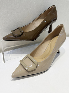 COMELY康莉女鞋2023秋季新品专柜同款尖头时尚漆皮女单鞋KYQ35563