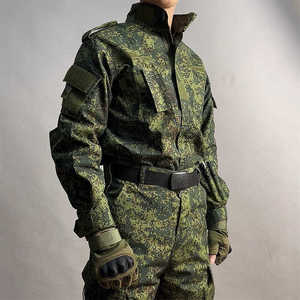 高端迷彩服工作服套装男俄罗斯小绿人耐磨工装战术春秋季绿色军训