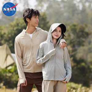 NASA联名春夏冲锋衣情侣男女宽松薄款单层户外防水风衣夹克防晒衣