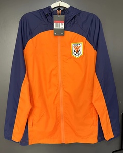 2024新款中超山东泰山球衣鲁能队橙色短袖训练服外套风雨衣