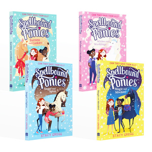 英文原版Spellbound Ponies#1-4被诅咒的小马系列4本 HarperCollins出版儿童英语课外阅读魔幻故事桥梁章节书Magic and Mischief