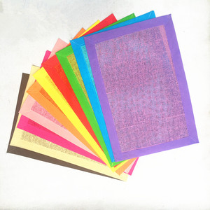 幼儿园环境布置创设材料纸编彩色长方形布垫儿童画作品展示背景垫