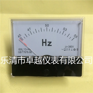 频率表 69L13-HZ 45-55HZ 380V 定做各种频率表 周波表