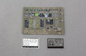 〖HY〗梦模型 CDM 72007 1/72 F-14B座舱彩色蚀刻片改小号手80277