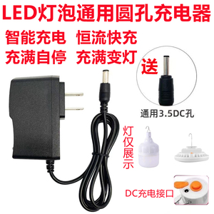 手电家用停电应急灯led球泡夜市户外摆摊照明通用圆孔智能充电器