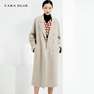 cara blue 喀啦 女大衣  时尚气质优雅质感中长款KB223PWL0002