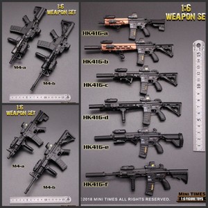 MINITIMES 1/6 兵人 模型  玩具配件 MINI HK416 模型枪 现货