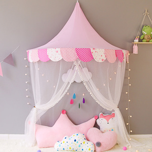 儿童床上帐篷读书角玩具房装饰布置室内女孩壁挂半月公主屋娃娃家
