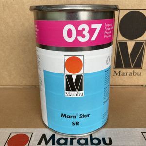 Marabu正品德国玛莱宝油墨 塑料防酒精 SR037紫红 高端丝印移印油