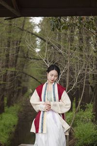 青竹居传统服饰—格纹宋制背心可单穿可叠穿可定制