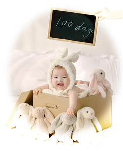 包邮百天拍照道具宝宝衣服拍摄服装婴儿满月照儿童摄影兔子帽子