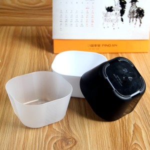 创意方形塑料小碗米饭碗四方碗礼品黑色透明汤粥碗儿童碗特价批