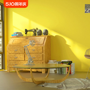 北欧风格墙纸 纯色素色卧室客厅暖黄色柠檬黄米黄色背景壁纸ins风