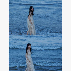 海边度假雪纺吊带裙法式浪漫连衣裙女夏季超仙沙滩裙长裙白色裙子