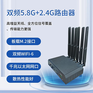 双频5.8G+2.4G路由器wifi6千兆以太网网口5G CPE ROUTER高速上网