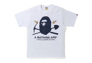风油精品 BAPE FOIL GOLD RUSH TEE 猿人大头淘金系列男款短袖T恤