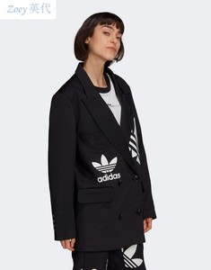 【英国代购】2021款Adidas x Dry Clean联名款三叶草休闲西装外套
