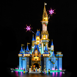 YEABRICKS适用乐高43222新款迪士尼灰姑娘城堡积木LED灯饰模型灯