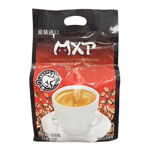 越南原装进口mxt猫屎咖啡味猫系统3合1速溶咖啡粉850g袋装50条