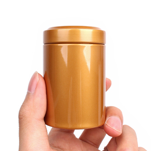 金属茶叶罐小号迷你罐一泡装小罐茶铁罐马口铁圆形密封便携包装盒