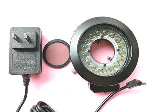 贴片16颗显微镜LED偏光光源工业视觉检测偏光灯单筒视频CCD反光