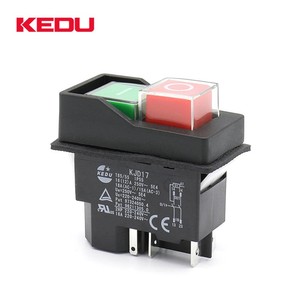 科都 KJD17电磁开关 小型搅拌机红绿启动按钮电源KLD-28 KLD-28A