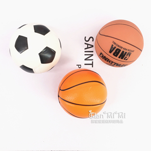 7cm迷你篮球足球生日蛋糕装饰摆件 儿童玩具篮球模型发泡PU弹力球
