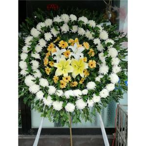 广西省来宾市兴宾区殡仪馆白事花圈白菊花篮老人去世丧事殡葬用品